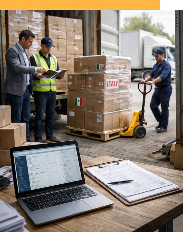 Доставка грузов из Италии: морские и авиаперевозки от 19267