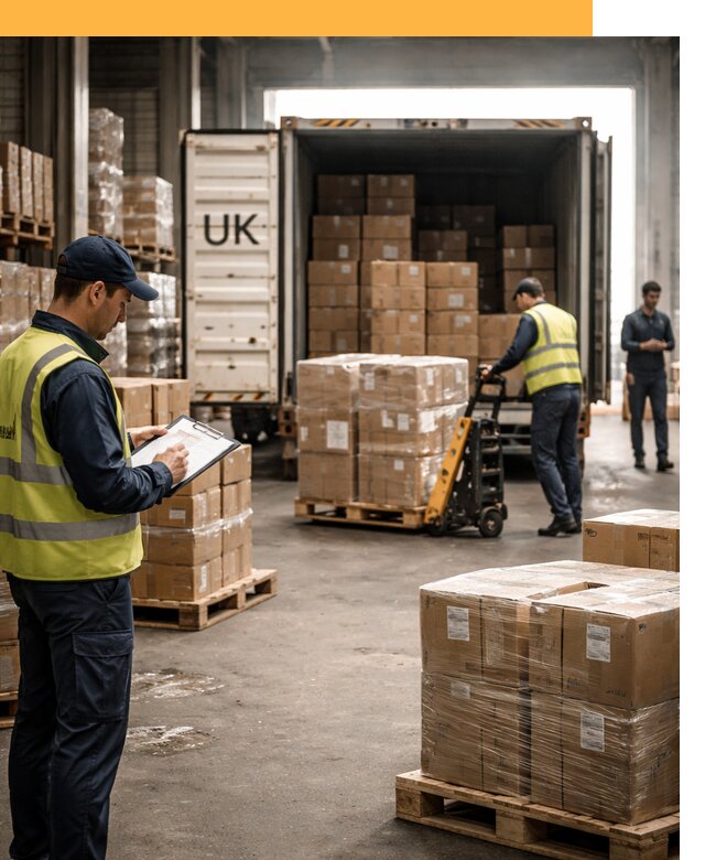 Доставка грузов из Великобритании с таможенным оформлением от 13380