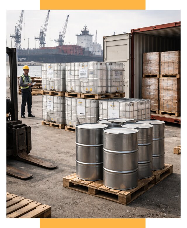 Доставка химического сырья из Индии от 267600 р. | СетСервис-Слх