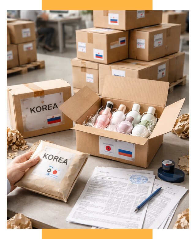 Доставка косметики из Кореи от 9098 р. под ключ | СетСервис-Слх