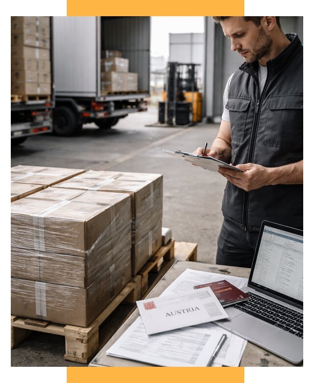 Доставка в Австрию от 69576 р. Логистика и экспорт СетСервис-Слх