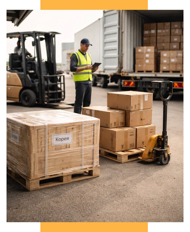 Доставка грузов в Корею из России от 37464 р. | СетСервис-Слх