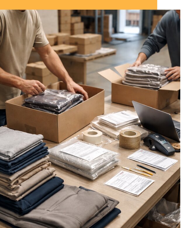 Перевозка одежды по миру от 8028 руб. с таможенным оформлением