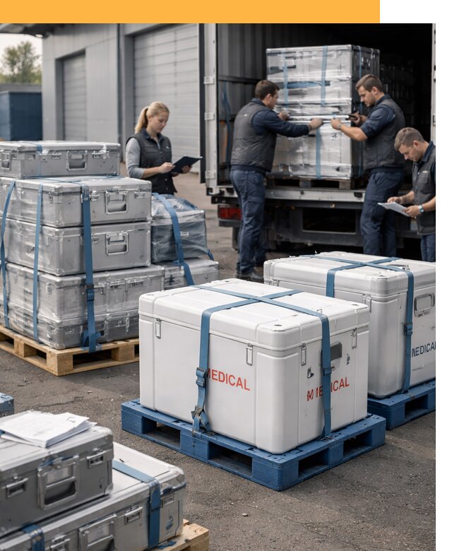 Перевозка медицинского оборудования по всему миру от 16056 руб