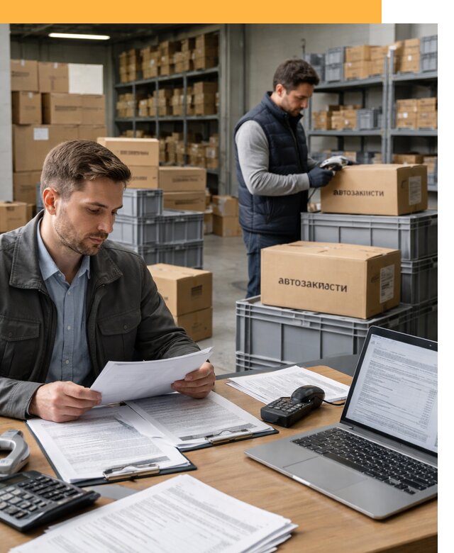 Таможенное оформление автозапчастей по выгодным тарифам от 9098